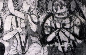 《兜率天听法菩萨》选自《中国书画鉴赏辞典》