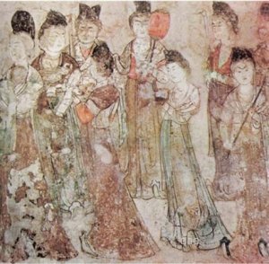 《宫女图》选自《中国书画鉴赏辞典》