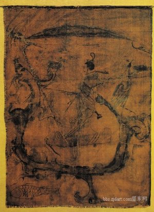 《人物御龙帛画》 ——选自《中国书画鉴赏辞典