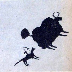骑射牦牛图——选自《中国书画鉴赏辞典》