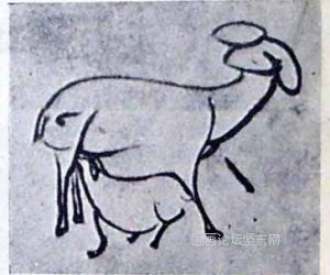 《乳羔图》选自《中国书画鉴赏辞典》