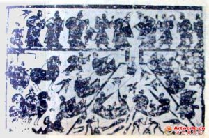 《泗水取鼎图》选自《中国书画鉴赏辞典》
