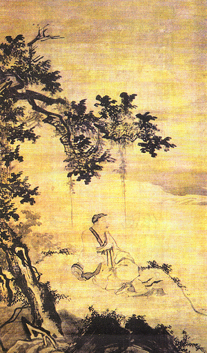 吴伟《树下高士图》品读