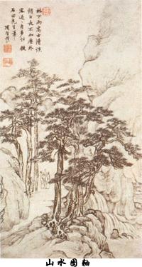 项圣谟《山水图轴》