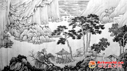 明?沈周《杖履寻春图》