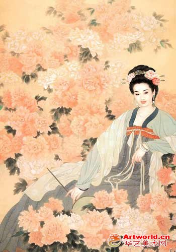 戏鸟抚琴尽显美态 中国古代贵妇娇羞百态
