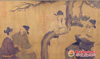 五代《文苑图卷》