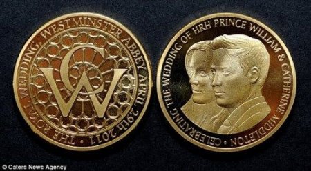 威廉王子大婚纪念币5英镑发行