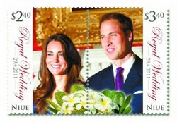 新西兰将“英国皇家婚礼邮票”错印