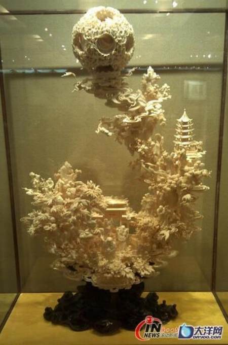 牙雕原料短缺发展受阻