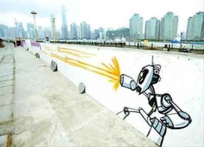 上海外滩涂鸦墙年内谢幕 300米涂鸦世界将消失