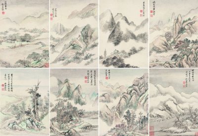 顾淡明旧藏王翚《拟古山水》将现秋拍