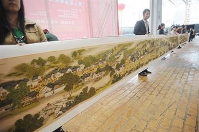 十字绣《清明上河图》天价叫卖 300万起拍价