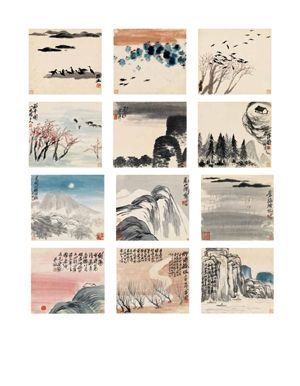 齐白石盛期山水册精品亮相嘉德秋拍
