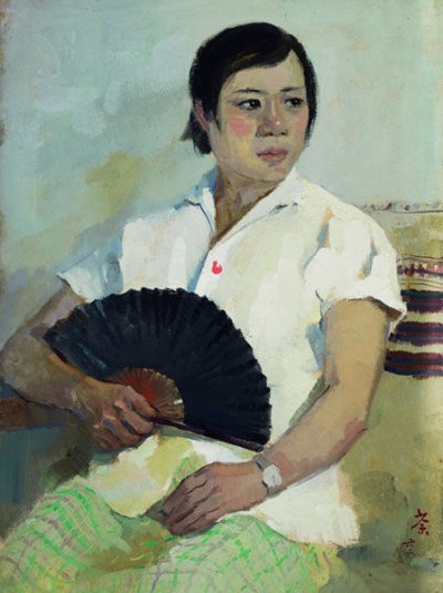 吴冠中《夫人朱碧琴画像》400万落槌