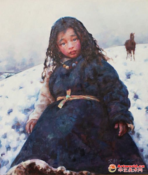 艾轩，《寂寥的旷野》，60×70cm，布面油画，2012 估价：900,000-1,200,000RMB