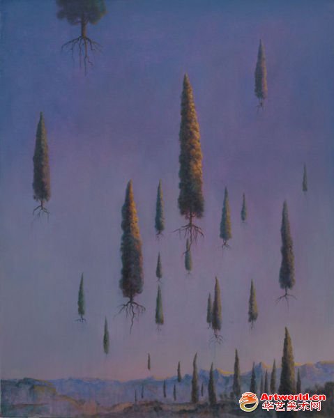 艾安，《天空1》，100×80cm，布面丙烯，2011 估价：80,000-120,000RMB