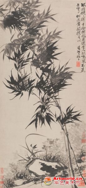 石涛（1630-1724）　兰竹当风