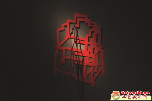 王怀庆的观念雕塑《自己和自己的影子》
