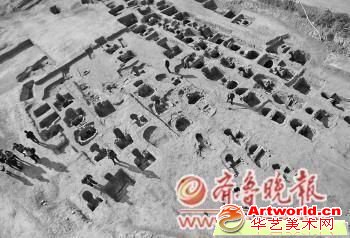 此处古墓群共发现115座古墓，是胶东地区最大的宋元时期古墓群。本报记者 赵金阳 摄