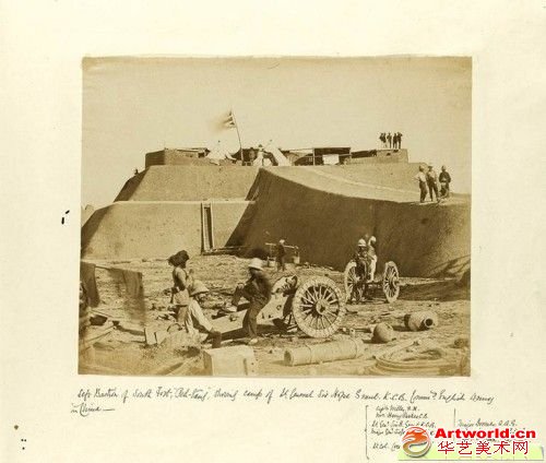 费利斯·比托于1860年代拍摄的大沽炮台。