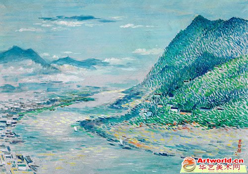 Lot7533 周碧初 三峡雨烟 油彩画布 65×93cm 1983年 成交价（含佣金）：805,000元