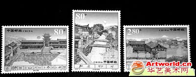 2002年发行的《丽江古城》。 （深圳市集邮公司供图）