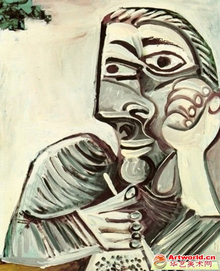 巴勃罗•毕加索 1971 年作品《创作之人》