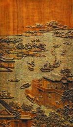 薄浮雕以刀代笔再现国画精品