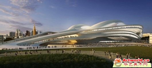 扎哈·哈迪德2020年东京奥运主场馆设计