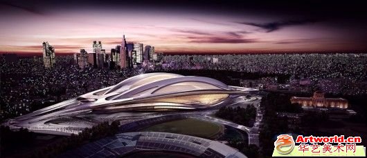 扎哈·哈迪德2020年东京奥运主场馆设计