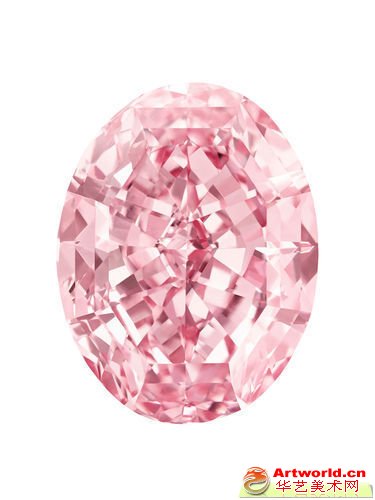 这颗椭圆形的粉钻名为“粉红之星”